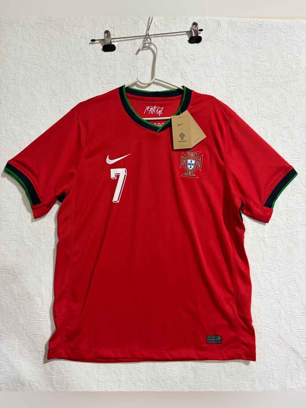 2024 Portugal Home Jersey #7 Ronaldo 2xl Nike Soccer Euro CR7 Red NEW